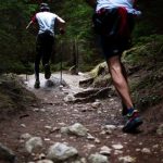 Trail Running - two people running