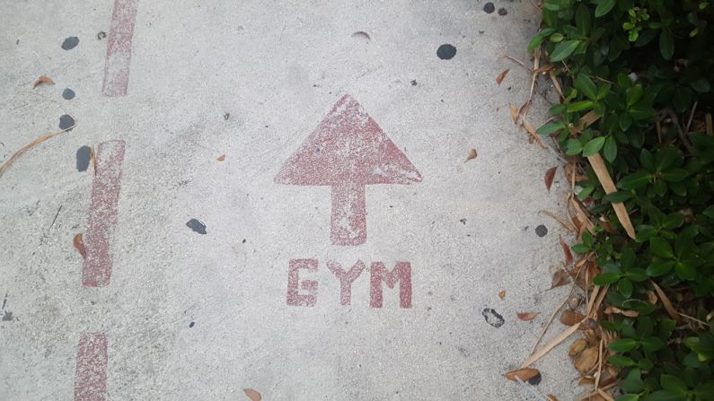 Gym Maintenance - gym road signage