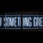 Motivational Gym - Do Something Great neon sign