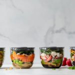 Meal Planning - four clear plastic bowls with vegetables