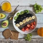 Fiber Diet - fruit lot on ceramic plate