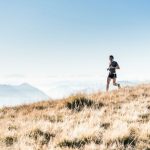 Outdoor Running - man running on the mountain
